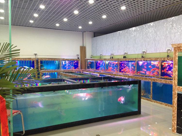 大理石包边鱼缸